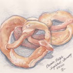 sketch of pretzels